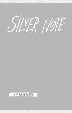  Silver Note. Креативный блокнот с серебряными страницами