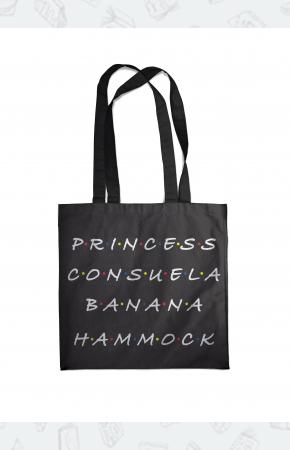  Сумка. Friends. Princess Consuela Banana-Hammock (черная, 38х43 см, длина ручек 58 см)