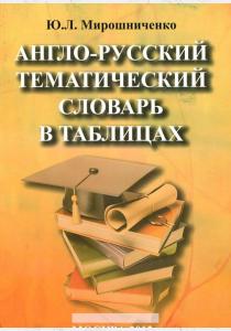  Англо-русский тематический словарь в таблицах